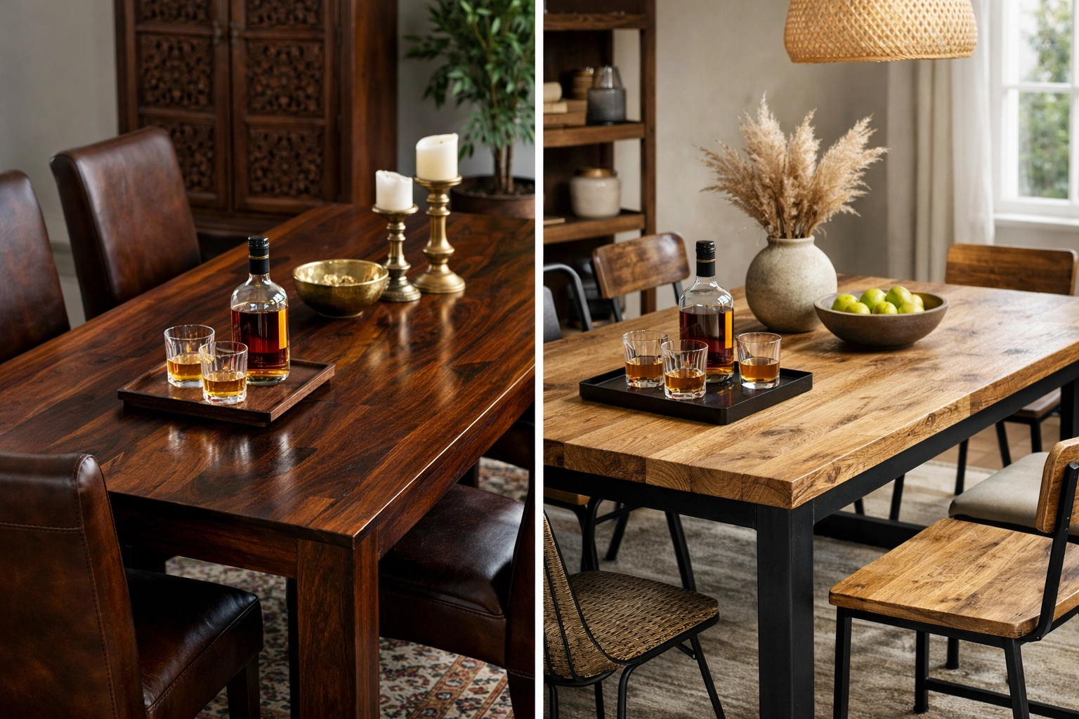 Esstisch aus Palisander oder Mangoholz: Das Herz Ihres Esszimmers