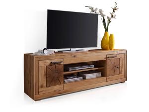 TV stolek masiv dub 200 cm Vancouver divoký