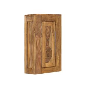 Massive Wand-Schränkchen für das Badezimmer aus Palisander, lackiert, braun – 42×20×70 cm