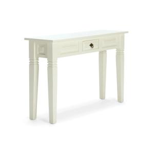 Massiver Schminktisch Catana aus Kiefernholz, lackiert, weiß – 120×35×76 cm