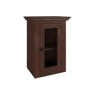 Massive Badezimmerkommode Kenya aus Kiefer und MDF, braun, lackiert