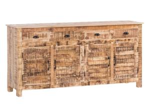 Massiver Caribou II Besteckschrank aus Mangoholz, lackiert, natürliche Farbe