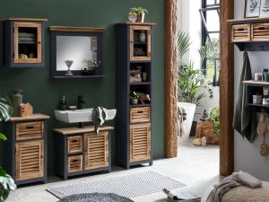 Badezimmermöbel-Set Kansas Grau