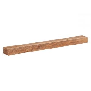 Massive Wandregal Oldwood aus recyceltem Holz, lackiert, braun – 160 cm