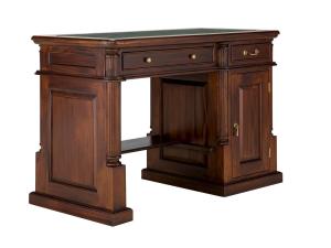 Massiver Schreibtisch Cambridge aus Mahagoni, lackiert, braun – 120×60×80 cm