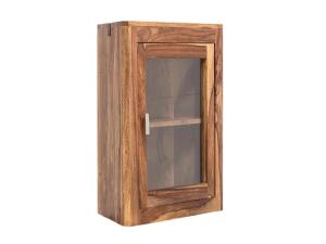 Massive Wandregal für das Bad Lagos aus Palisander, lackiert, braun – 60×32×65 cm