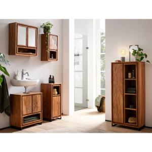 Badezimmer-Set Maddox Akazie