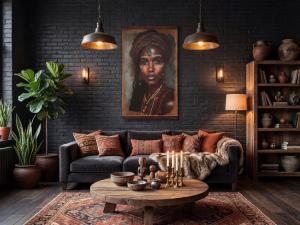 Canvas Wandbild 90x150 „Earth Goddess“