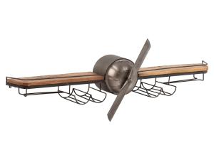 Massives Barregal Camera aus Metall und Mango, lackiert, schwarz – 134×25×33 cm