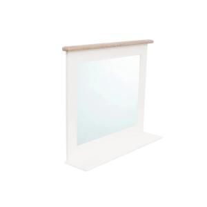 Badspiegel Kansas aus Paulownia und MDF, lackiert, weiß – 73×16×62 cm