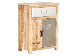 Massive Kommode Pune aus Mango-Holz, lackiert, braun