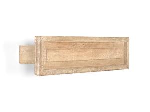 Massiver Handtuchhalter Patina aus Mango-Holz, lackiert, natur – 50 cm