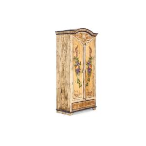 Massive Garderobe Patina aus Mango-Holz, lackiert, natürliche Farbe