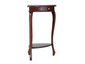 Massiver Eck-Schminktisch Cambridge aus Mahagoni, lackiert, braun