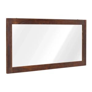 Massiver Palison Spiegel in braun, lackiert, rechteckig – 150×70 cm