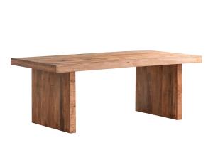 Massiver Esszimmertisch Country aus Mango-Holz, lackiert, braun – 200×100 cm