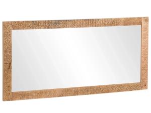 Massiver Spiegel Mumbai aus Mangoholz, lackiert, braun – 150×70 cm