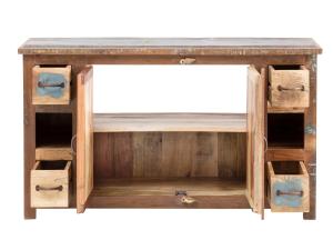 Badezimmerkombination Sumana II aus massivem Holz, lackiert, braun