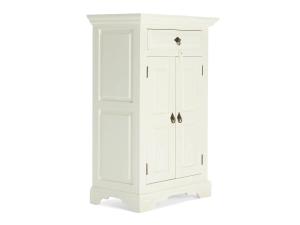 Massive Kommode Catana Weiß aus Kiefernholz und MDF, lackiert – 75×44×115 cm