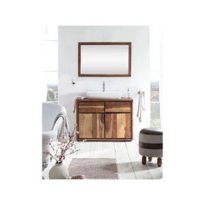 Massives Badezimmer-Set Blackdale aus Palisander, lackiert, braun