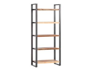 Massive Wakefield Bibliothek aus recyceltem Holz, lackiert, mehrfarbig – 80×40×185 cm