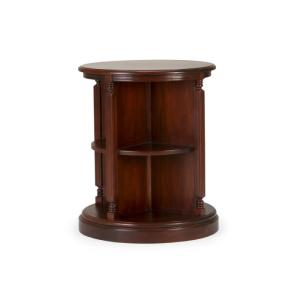 Massive Drehbibliothek Cambridge aus Mahagoni, lackiert, braun
