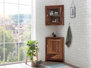 Eck-Badezimmer-Set Laredo Akazie