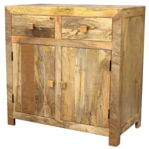 Massivholz-Kommode aus Mangoholz 90x90x45