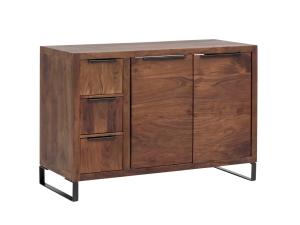 Massive Waschtischunterschrank Sydney aus Akazie, lackiert, braun – 105×45×74 cm