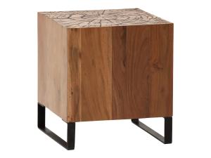 Couchtisch aus Akazienholz 40x40 cm