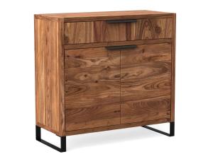 Massive Kommode Sydney Light aus Akazienholz, lackiert, braun – 93×41×90 cm