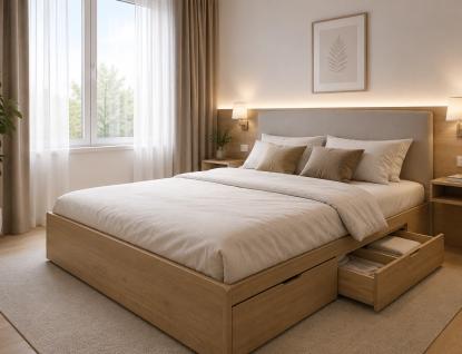 Wie man ein kleines oder schmales Schlafzimmer einrichtet