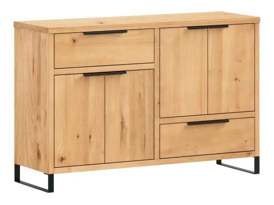 Komoda Sidora 126 cm divoký dub