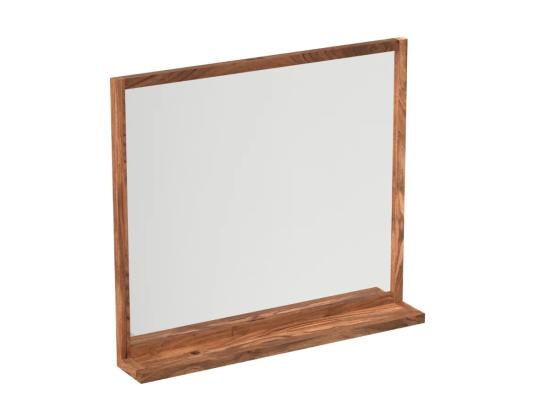 Masivní zrcadlo Sydney z akáciového dřeva, lakované, hnědé – 93×15×75 cm