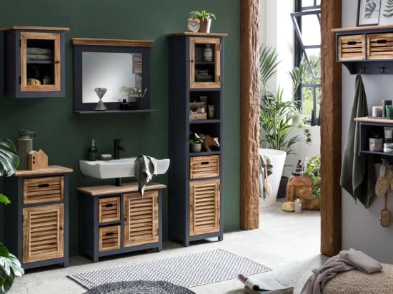 Sestava koupelnového nábytku Kansas šedá