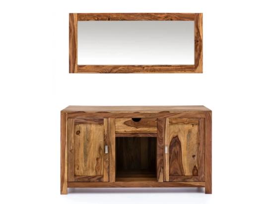 Masivní koupelnový set Lagos 2dílný palisandr, lakovaný, hnědý