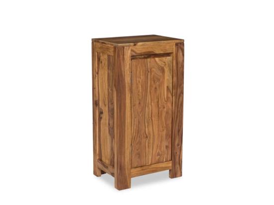 Masivní koupelnová skříňka pod umyvadlo Leeston z palisandru, lakovaná, hnědá – 42×30×80 cm