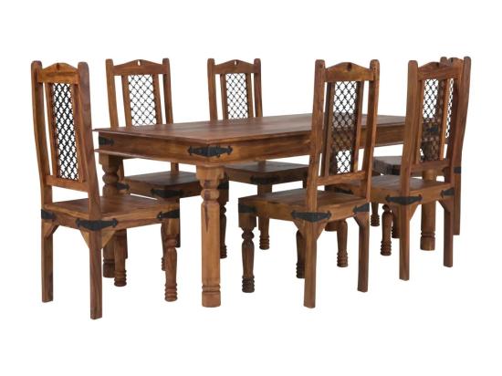 Jídelní set Meridan 178x90 + 6 židle