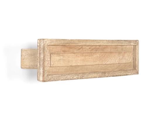 Masivní držák na ručníky Patina z mangového dřeva, lakovaný, přírodní – 50 cm