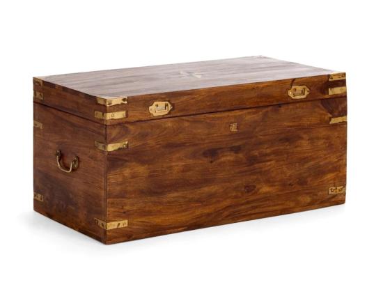 Masivní konferenční stolek Merlin II z palisandru, lakovaný, hnědý – 69×39×36 cm