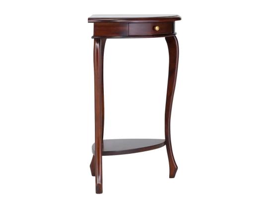 Masivní rohový toaletní stolek Cambridge z mahagonu, lakovaný, hnědý