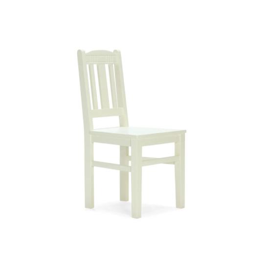 Masivní židle Catana z borovicového dřeva, lakované, bílé – sada 2 kusů