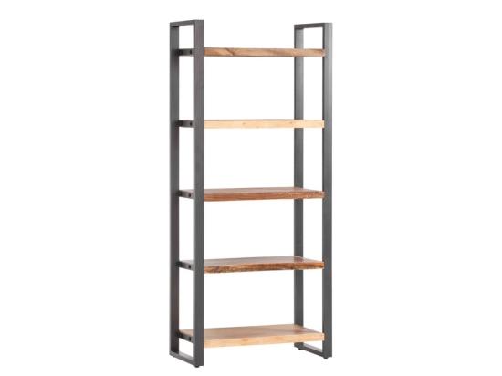 Masivní knihovna Wakefield z recyklovaného dřeva, lakovaná, vícebarevná – 80×40×185 cm