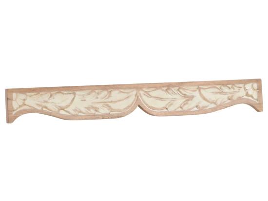 Masivní držák na ručníky Delhi z mangového dřeva, lakovaný, hnědý – 85 cm