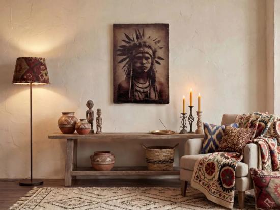 Nástěnný obraz z papírmaše 60x90 - Heritage
