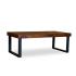 Masivní konferenční stolek Ettrick z akácie, lakovaný, hnědý – 116×57×40 cm