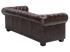 Třímístná pohovka Chesterfield z pravé kůže, hnědá – 200×90×72 cm