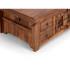 Masivní konferenční stolek Fox z palisandru, lakovaný, hnědý – 110×60×45 cm