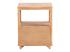 Masivní noční stolek z borovice, lakovaný, přírodní barva – 40×40×50 cm