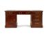 Masivní psací stůl Cambridge z mahagonu, lakovaný, hnědý – 160×80×80 cm